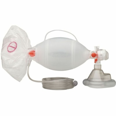Safecross Ambu Spur II Resuscitator, Adult - For First Aid - Portable, Splash Resistant, Carry Handle, Styrene Ethylene Butylene Styrene (SEBS)/Polyvinyl Chloride (PVC)-free, Disposable, Slim, Reservoir Bag - Adult ADULT 