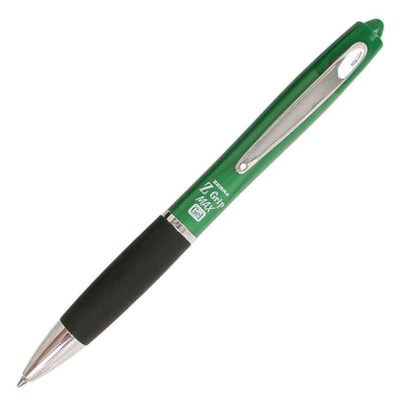 Z-GRIP MAX RETRACTABLE GEL GREEN  0.7MM  ACID FREE ARCHIVAL INK  SOFT RUBBER GRIP