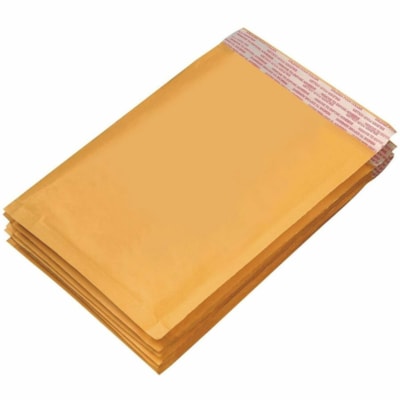 Grand & Toy Self-Adhesive Bubble Mailers, Kraft, #4, 9 1/2" x 13 5/8" , 25/CT - Mailing/Shipping - #4 - 10 1/2" (266.70 mm) Width x 14 1/8" (358.65 mm) Length - Self-adhesive Seal - Kraft - Plastic, Kraft Paper - 25 / Carton  