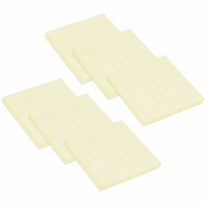 Grand & Toy 3" x 3" Pop-Up Sticky Notes, Yellow, 100 Sheets/Pad, 6 Pads/PK - 3" (76.20 mm) Flag/Note Width x 3" (76.20 mm) Flag/Note Length - Square - 100 Sheets per Pad - Yellow - Sticky, Pop-up, Removable, Residue-free, Repositionable, Self-adhesive - 6 / Pack 100 SHEETS/PAD 6PK 6 PADS/PACK