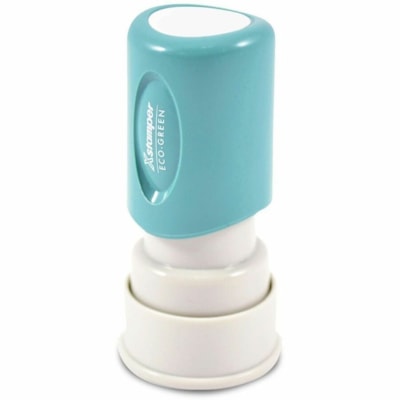 Sterling Xstamper Round Stock - Copy - Copy - 0.63" (15.88 mm) Impression Diameter - 50000 Impression(s) - Red - Plastic - Round - Recycled - 1 / Unit 5/8" DIAMETER 