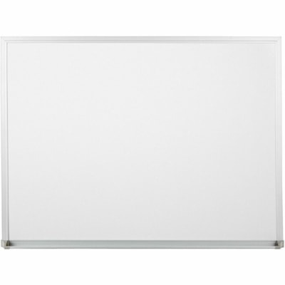 Grand & Toy Toy Durable Dry-Erase Whiteboard, 18" x 24" - 24" (2 ft) Width x 18" (1.5 ft) Height - White Melamine Surface - Aluminum Aluminum Frame - Durable - 1 / Unit MELAMINE  ALUMINUM FRAME 