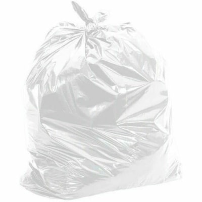 Highmark Trash Bag - 41 gal (155201.883144 mL) Capacity - 10.25" (260.35 mm) Width x 13.50" (342.90 mm) Length - Low Density - Clear - Linear Low-Density Polyethylene (LLDPE), Resin, Plastic - Garbage, Industrial - Recycled - 75 / Case GARBAGE BAGS 75/CASE 