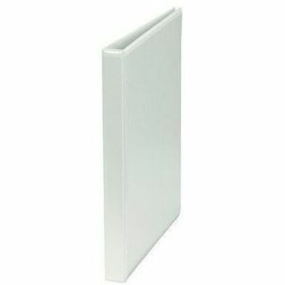 Grand & Toy 1/2''Customizer Presentation Binder, Round-Ring, White, Letter-Size(8 1/2''x11") - 1/2" (12.70 mm) Binder Capacity - Letter - 8 1/2" (215.90 mm) x 11" (279.40 mm) Sheet Size - 125 Sheet Capacity - 0.50" (12.70 mm) Ring(s) - Fastener(s): Round Ring - Pocket(s): 4, Internal, Front & Back -  
