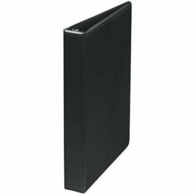 Grand & Toy 1''Customizer Presentation Binder, Round-Ring, Black, Letter-Size(8 1/2'' x 11") - 1" (25.40 mm) Binder Capacity - Letter - 8 1/2" (215.90 mm) x 11" (279.40 mm) Sheet Size - 225 Sheet Capacity - 1" (25.40 mm) Ring(s) - Fastener(s): Round Ring - Pocket(s): 4, Inside Front & Back - Polypro  