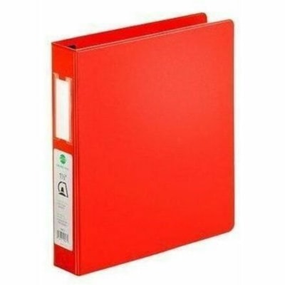 Grand & Toy - Classeur anneaux - format lettre - format 8 1/2 po (215,90 mm) x 11 po (279,40 mm) - 500 Capacité en feuilles - 3 x 1,50 po (38,10 mm) Ring(s) - Fastener(s) : Anneau en D - Pocket(s) : 4, Avant et arrière, Interne - Polypropylène, Plastique, Vinyle - Rouge - Recycl ANNEAUX COMBI  FORMAT LETTRE VINYLE 1 1/2 PO 2POCH INT