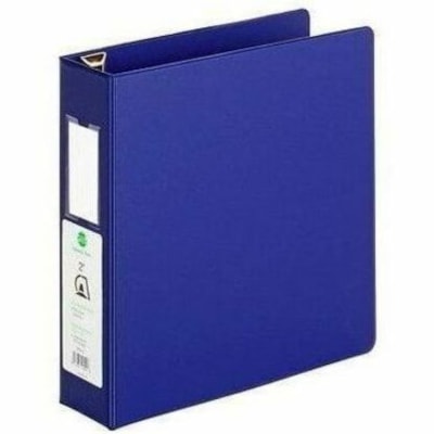Grand & Toy 2" , D-Ring, Blue, Letter-size (8 1/2" x 11") - Letter - 8 1/2" (215.90 mm) x 11" (279.40 mm) Sheet Size - 565 Sheet Capacity - 3 x 2" (50.80 mm) Ring(s) - Fastener(s): D-Ring - Pocket(s): 4, Front & Back, Internal - Polypropylene, Plastic, Vinyl - Blue - Recycled - Locking Ring, Lockabl LEATHER GRAINED VINYL 2 INSIDE POCKETS