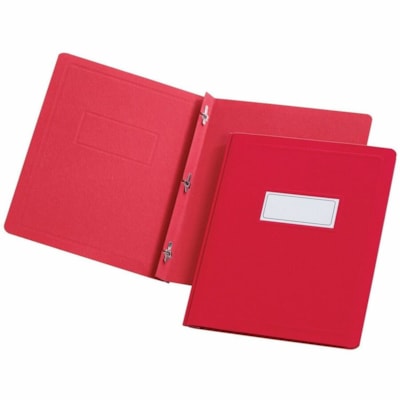 RELIURE  ATTACHE A 3 PATTES ROUGE  1/2 PO  FORMAT LETTRE 10% DE MAT POSTCONSOMMATION