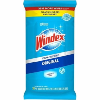 WINDEX WIPES 28/PK GLASS & SURFACE 