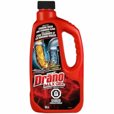 DRANO MAX GEL 900 ML DÉBOUCHE-TUYAUX 