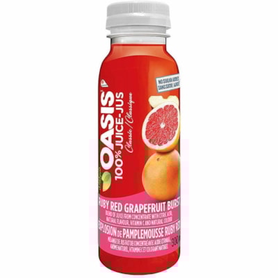 Jus - Pamplemousse rouge rubis Oasis - 10,14 oz liq (300 mL) - Pamplemousse rouge rubis - 24 / Étui  