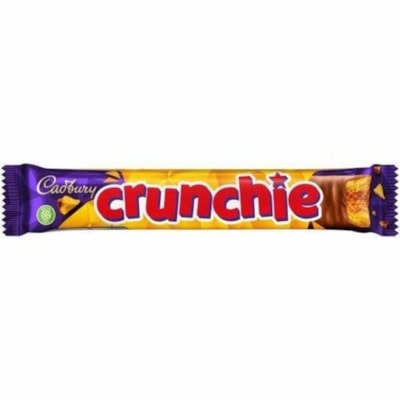 CADBURY Crunchie, 44 g, 24/BX - Milk Chocolate - Individually Wrapped - 1.55 oz (44 g) - 24 / Box  