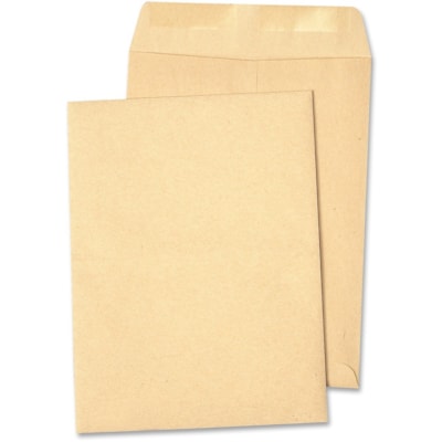 ENVELOPPE AUTOADHÉSIVE 10X13 BOUT OUVERT KRAFT NATUREL 24LB 100/BTE 40% FIBRE POST-CONSOM.