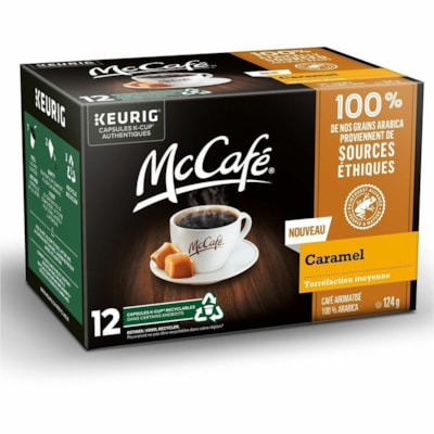 MCCAFE K-CUPS CARAMEL 12/BX TORRéFACTION MOYENNE 