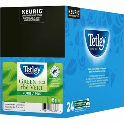 Tetley® Tea Single-Serve K-Cup Pods, Green Tea, Box of 24 Green Tea K-Cup - Compatible with Keurig K-Cup Brewer - Green Tea - 24 / Box 24/BX  KEURIG 