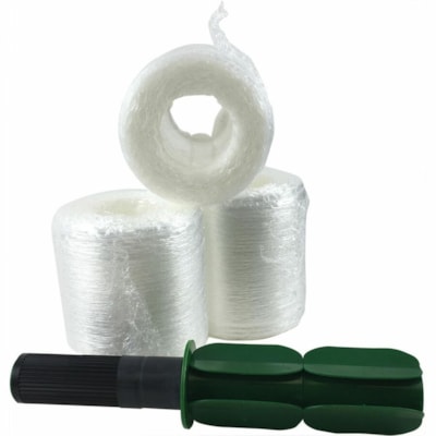Malpack - Film étirable PS00627 - Sans mandrin, Design ergonomique, Manche - clair - 12 / Carton 5" X 1000'  12ROLLS/CASE INCLUDES HANDLE