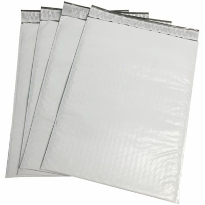 Polyair Xpak Mailer - Bubble/Shipping - #4 - 9 1/2" (241.30 mm) Width x 14 1/2" (368.30 mm) Length - Hot Melt Self-Seal - White - Poly, Polyethylene - 100 / Box 9.5" X 14.5" 