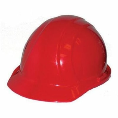 Dentec Safety Cap - Recommended for: Head - Standard - High-density Polyethylene (HDPE), Woven Nylon, Nylon - Red - Slide Lock, Comfortable, Adjustable Band, Lightweight, Low Profile, Washable, Cushioned Brow Pad, Cushioned - 1 Each 4 PT.SLIDE SUSPENSION CSA  CLASS E