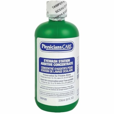 First Aid Central Eye Wash - For Eye Wash - 7.98 fl oz (236 mL) - 1 Bottle KEEP EYEWASH STATION CLEAN 1 BOTTLE PRESERVE 20GAL WATER