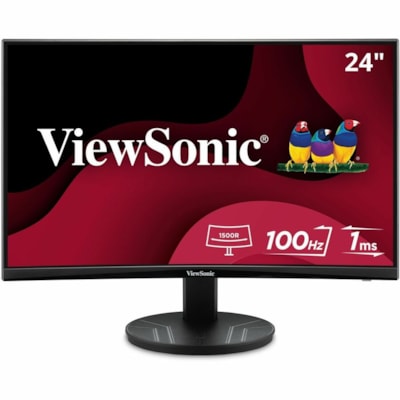 VIEWSONIC 24IN 1080P VA CURVED  MONITOR WITH VARIABLE REFRESH  RATE  HDMI  DISPLAY