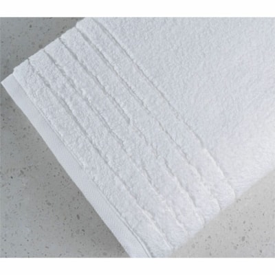 Bath Sheet - 35x70 24# Toruga Border White 100% Hi-Bloom Cotton, TBS00124 100% COTTON 