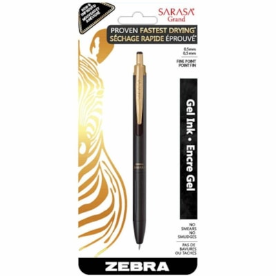 STYLO RT SARASA GEL.5MMNR 1PK CORPS: NOIR SéPIA  ENCRE:NOIRE ENCREàSéCHAGE RAPID SANS BAVRS