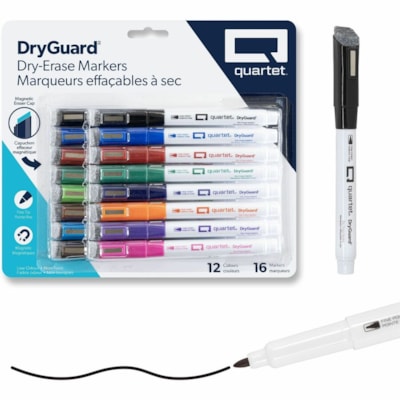 Fine Tip Dry-Erase Marker - Quartet DryGuard Dry Erase Markers