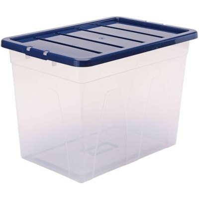 Bankers Box 64L Nestable Plast ic Storage Box  3pk 