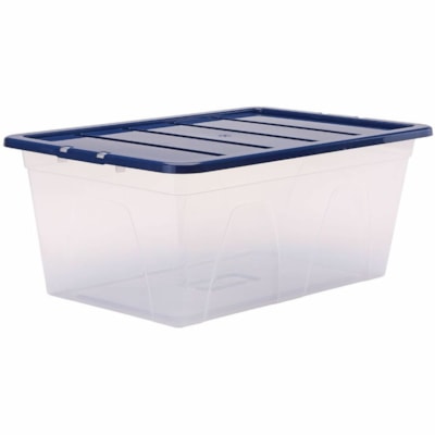 Bankers Box 38L Nestable Plast ic Storage Box  3pk 
