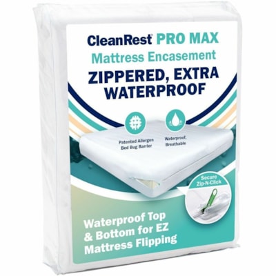 CleanRest - Protecteur de Matélas PRO Max845168011020 - Blanc 39"W X 75"L X 7-12"H  BLANC 