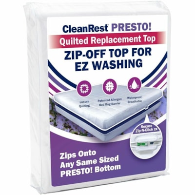 CleanRest - Protecteur de Matélas Platinum 845168008068 - Blanc 54"W X 80"L  BLANC 