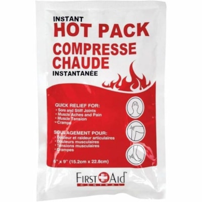 FAC COMPRESS CHAUDE INSTANTANé FACILE à ACTIVER 6 PO X 9 PO