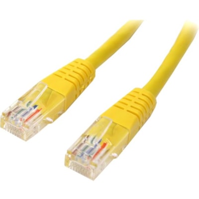 StarTech.com - Câble de raccordement UTP Cat. 5E - 15 pi (4,57 m) Catégorie 5e Câble réseau - 1er bout : 1 x RJ-45 - Mâle - 2e bout : 1 x RJ-45 - Mâle - Câble de Raccordement - Jaune - 1 chaque  CABL 