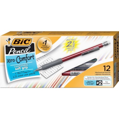 BIC Matic Grip Mechanical Pencils - 0.5 mm (0.02") Lead - Assorted Barrel - 12 / Dozen  