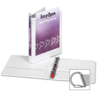 Cardinal - Presentation Binder EasyOpen 10300 - 1 po (25,40 mm) Capcité du classeur - format lettre - format 8 1/2 po (215,90 mm) x 11 po (279,40 mm) - 225 Capacité en feuilles - largeur de dos 1 po (25,40 mm) - 3 Ring(s) - Fastener(s) : Anneau en D - Pocket(s) : 2, À l'intérieu CARDINAL PREMIER EASY OPEN DVW 