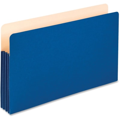 Pendaflex Legal Recycled Expanding File - 3 1/2" (88.90 mm) Folder Capacity - 8 1/2" (215.90 mm) x 14" (355.60 mm) - 3 1/2" (88.90 mm) Expansion - Manila - Blue - 10% Recycled - 1 Each  