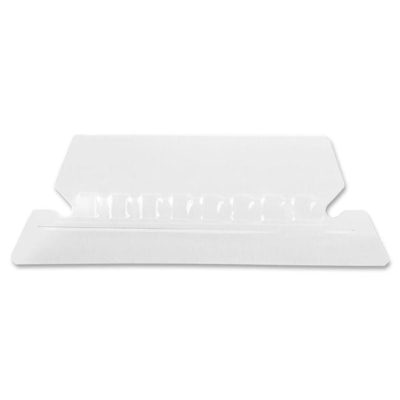Esselte Pliable 1/5 Cut Plastic Tabs - 2" (50.80 mm) Tab Width - Clear Plastic Tab(s) - PVC-free - 25 / Pack INSERTABLE REVERSAFLEX 
