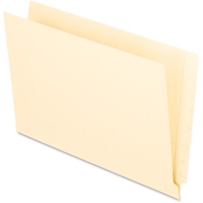 Pendaflex Legal Recycled End Tab File Folder - 8 1/2" (215.90 mm) x 14" (355.60 mm) - 3/4" (19.05 mm) Expansion - 11 pt. (3.87 mm) - 2 Plys - Manila - Heavyweight Cover - 10% Recycled - 100 / Box 9-1/2 INCH FRONT PANEL STRAIGHT CUT