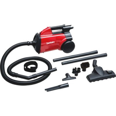 Sanitaire Commercial Canister Vacuum Cleaner - 1.20 kW Motor - 2.40 L - Bagged - 9" (228.60 mm) Cleaning Width - 20 ft Cable Length - 84" (2133.60 mm) Hose Length - HEPA - 10 A - Red  