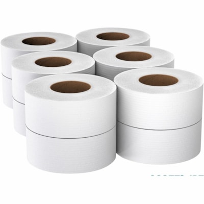 Papier hygiénique Recyclé Scott - 2 Pli - largeur de 3,55 po (90,17 mm) x longueur de 1000 pi (304,80 m) - Blanc - 12 / Carton BOÎTE DE 12 