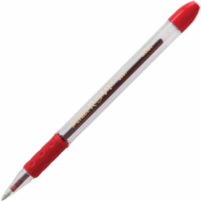 R.S.V.P. Ballpoint Pen, (1.0mm), Red Ink - Pentel R.S.V.P. Ballpoint Pen, Everyday Writing, Office Supplies, School Supplies, Long Lasting 1,400m Writing Distance, 1.0mm Bold Point, Red Ink  
