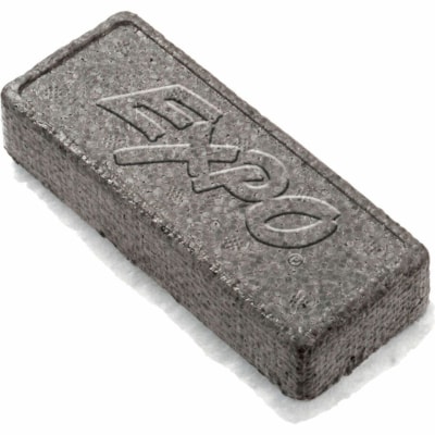 Expo Marker Board Eraser - 1.25" (31.75 mm) Width x 5.13" (130.18 mm) Length - Charcoal Gray - 1Each FELT PAD STYROFOAM BACK 