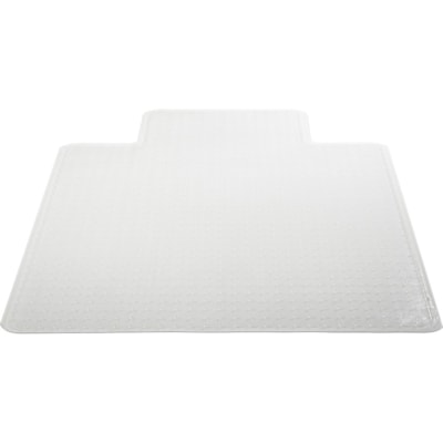 Deflecto - DuraMat pour tapis - Sol moquetté - longueur de tapis 48 po (1219,20 mm) x largeur de tapis 36 po (914,40 mm) - longueur de lèvre 12 po (304,80 mm) x largeur de lèvre 20 po (508 mm) - Vinyle - clair - 1 chaque POUR TAPIS À POILS COURTS VINYLE TRANSPARENT