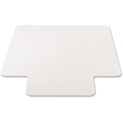 Deflecto - Dessous de siège EconoMat - Sol sans tapis - longueur de tapis 53 po (1346,20 mm) x largeur de tapis 45 po (1143 mm) - longueur de lèvre 12 po (304,80 mm) x largeur de lèvre 25 po (635 mm) - Vinyle - clair - 1 chaque POUR PLANCHERS DURS SANS TAPIS VINYLE TRANSPARENT