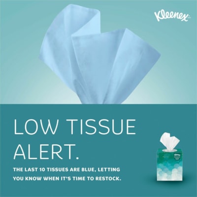 Kleenex Professional Facial Tissue Cube for Business - 2 Ply - 8.40" (213.36 mm) Width x 8" (203.20 mm) Length - White - 95 / Box CUBE BOX 2-PLY 