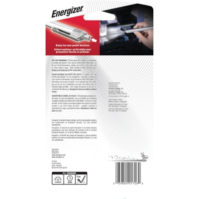 Energizer LED Pen Light - LED - 35 lm Lumen - AAA - Battery - Stainless Steel - Impact Resistant, Drop Resistant - Silver - 1 Each 18 LUMENS 24H RUN TIME BRIGHT LED W/ AAA BATTERIES