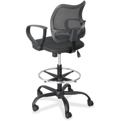 Safco Vue Extended Height Mesh Chair - Black Seat Color - Polyester Seat Material - Nylon Back Material - 5-star Base - Black - 1 Each BLACK  SAFCO 