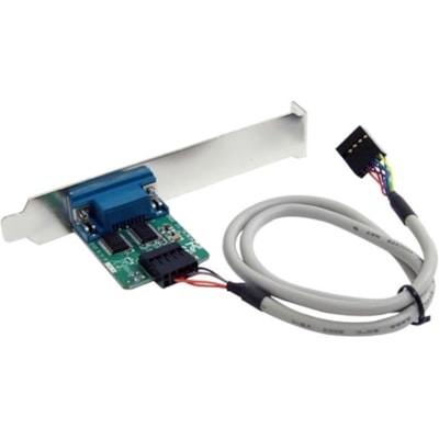 StarTech.com Motherboard Serial Port - Internal - 1 Port - Bus Powered - FTDI USB to Serial Adapter - USB to RS232 Adapter - DB-9 Male Serial - IDC Female IDE y system with an available USB  motherboard header