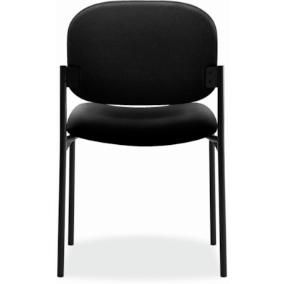 Basyx by HON - Chaise d'invité empilable Scatter - Seat Color Noir - Tissu, Polyester Seat Material - Back Color Noir - Tissu, Polyester Back Material - Frame Color Noir - Acier tubulaire Frame Material - Quatre pieds Base - 1 chaque SANS BRAS  EMPILABLE 
