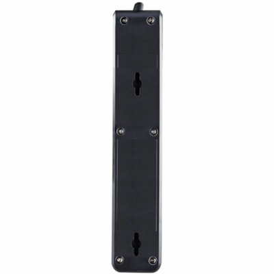 CyberPower CSB6012 Essential 6-Outlets Surge Suppressor with 1200 Joules and 12FT Cord - Plain Brown Boxes - Black - 6 x NEMA 5-15R - 1200 J - 125 V AC Input - 60 kA - 12 ft (3.66 m) - Keyhole/Undermount/Wall Mount ESSENTIAL SERIES CSB6012 